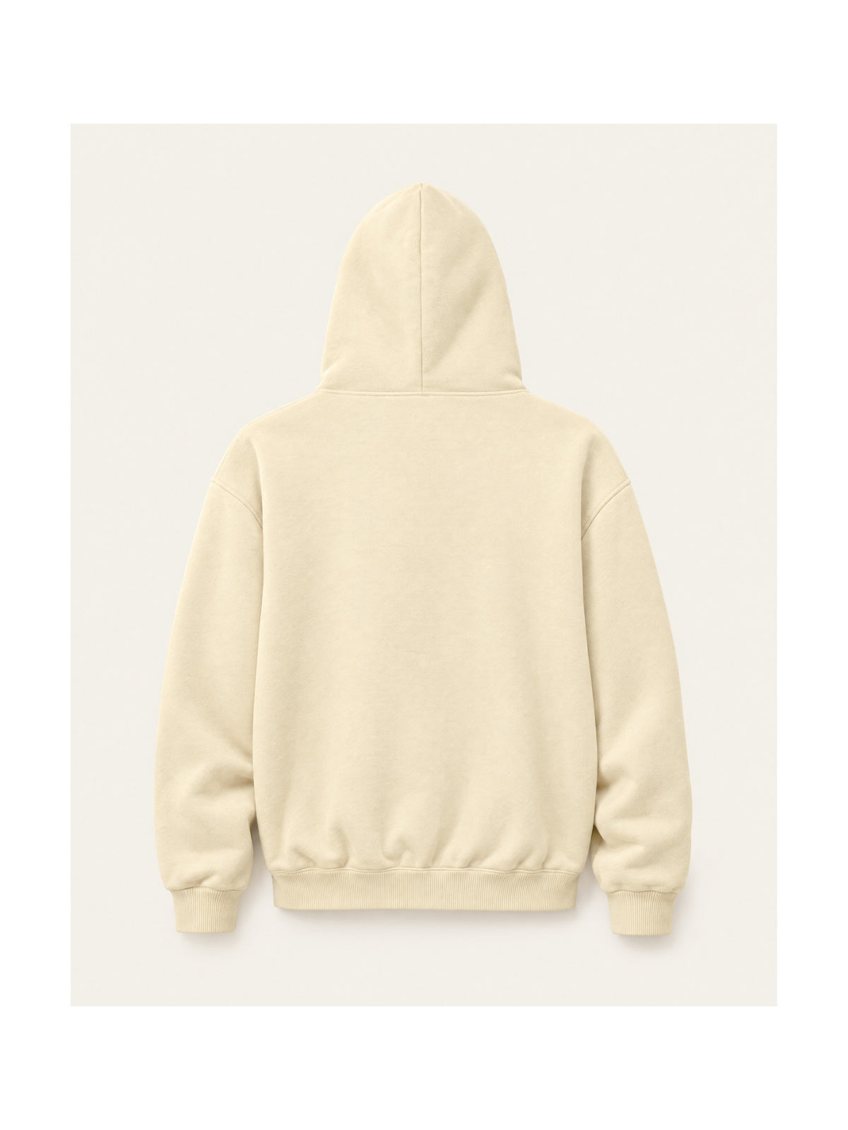 Hushed Hoodie Beige, achterkant