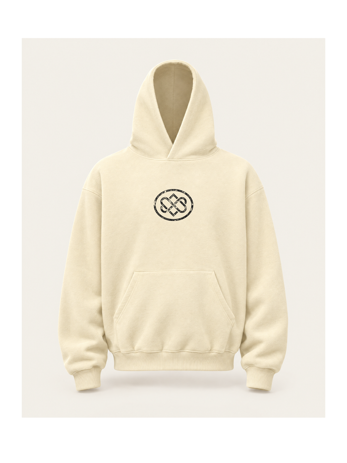 Relic Hoodie — Beige, voorkant