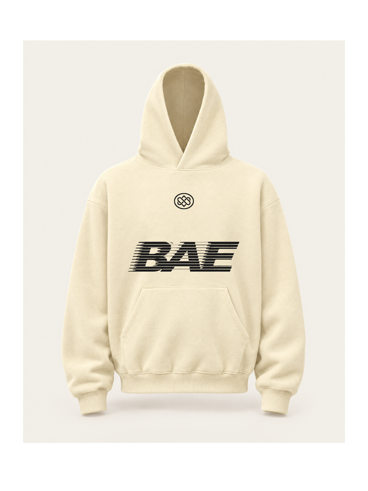 Speedline Hoodie — Beige, voorkant