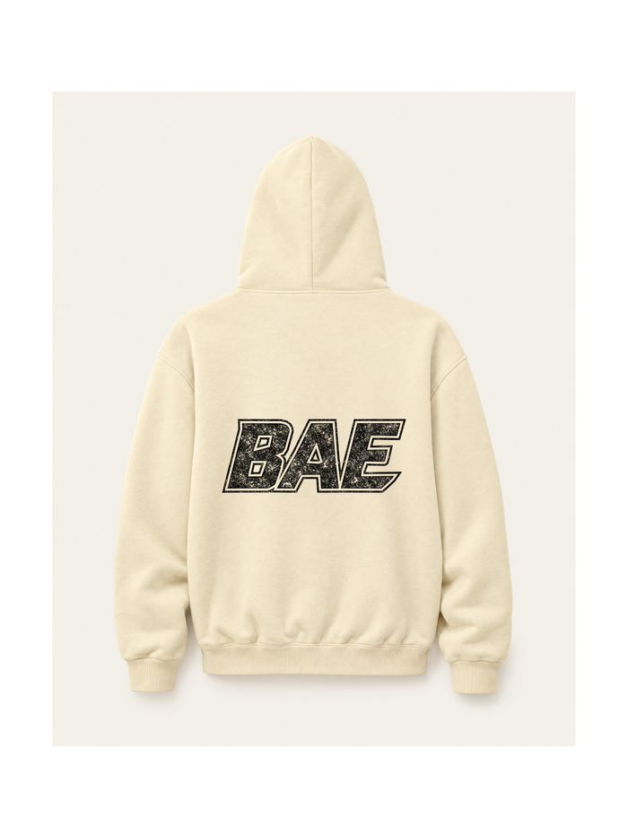 Relic Hoodie — Beige, achterkant