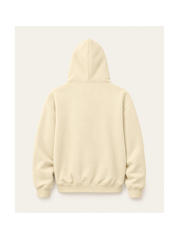 Speedline Hoodie — Beige, achterkant