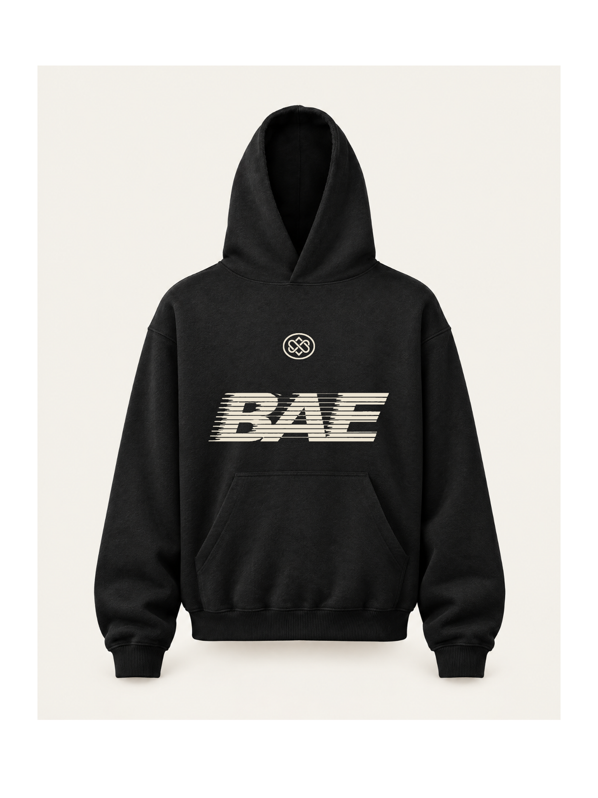 Speedline Hoodie — Black, voorkant