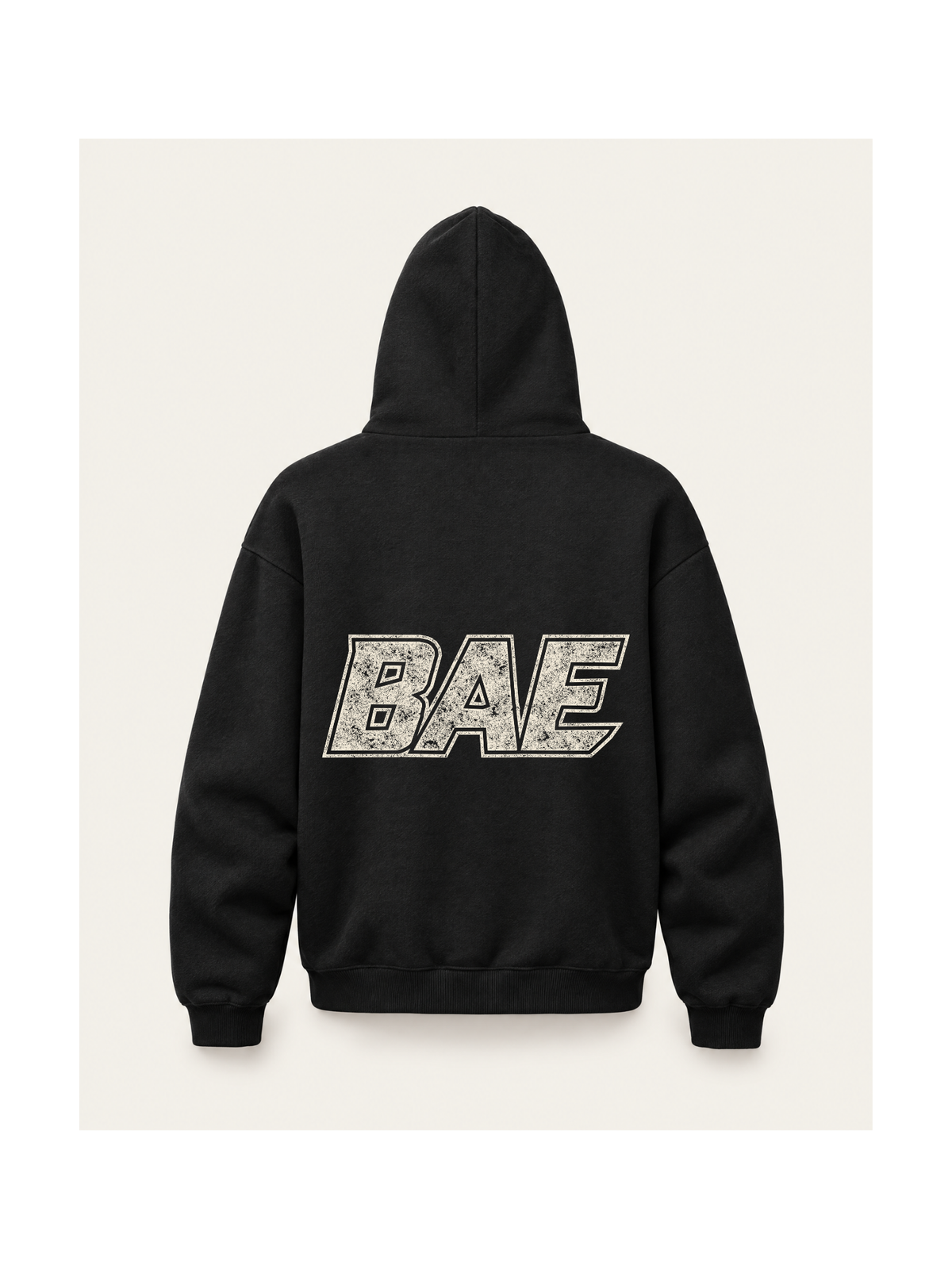 Relic Hoodie — Black, achterkant