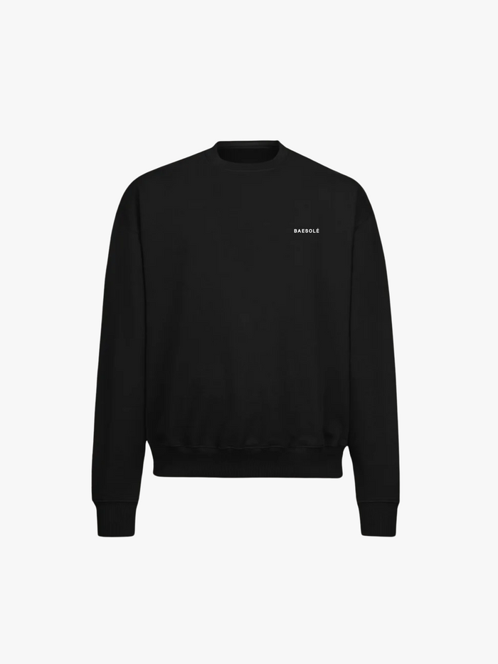 Pull avec logo en noir