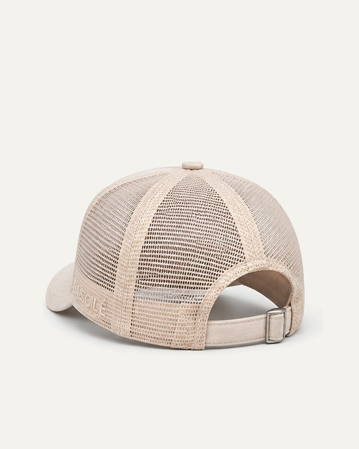 BAESOLÉ Crème Trucker Cap – 3/4 rear