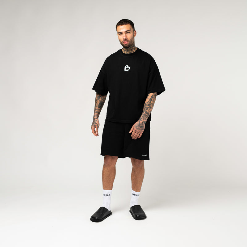 Black Sweatshorts - Baesole