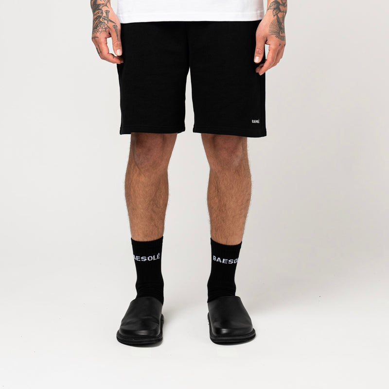 Black Sweatshorts - Baesole