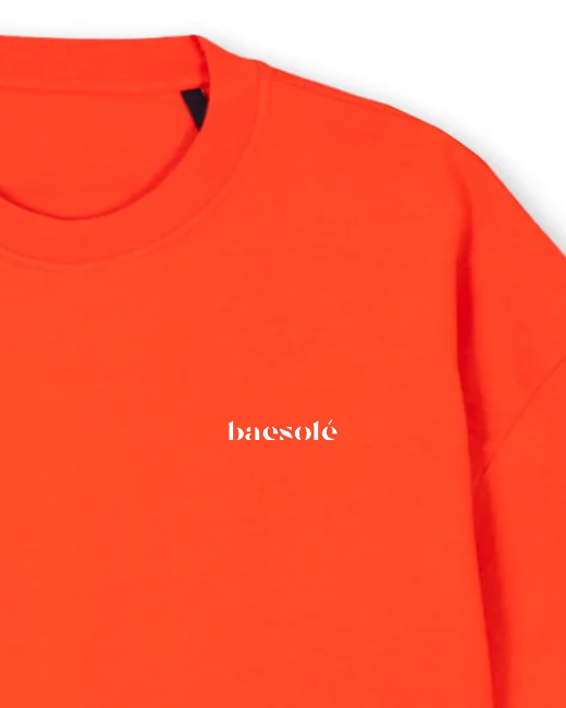 Coral 'BOLD' Signature Oversized Tee
