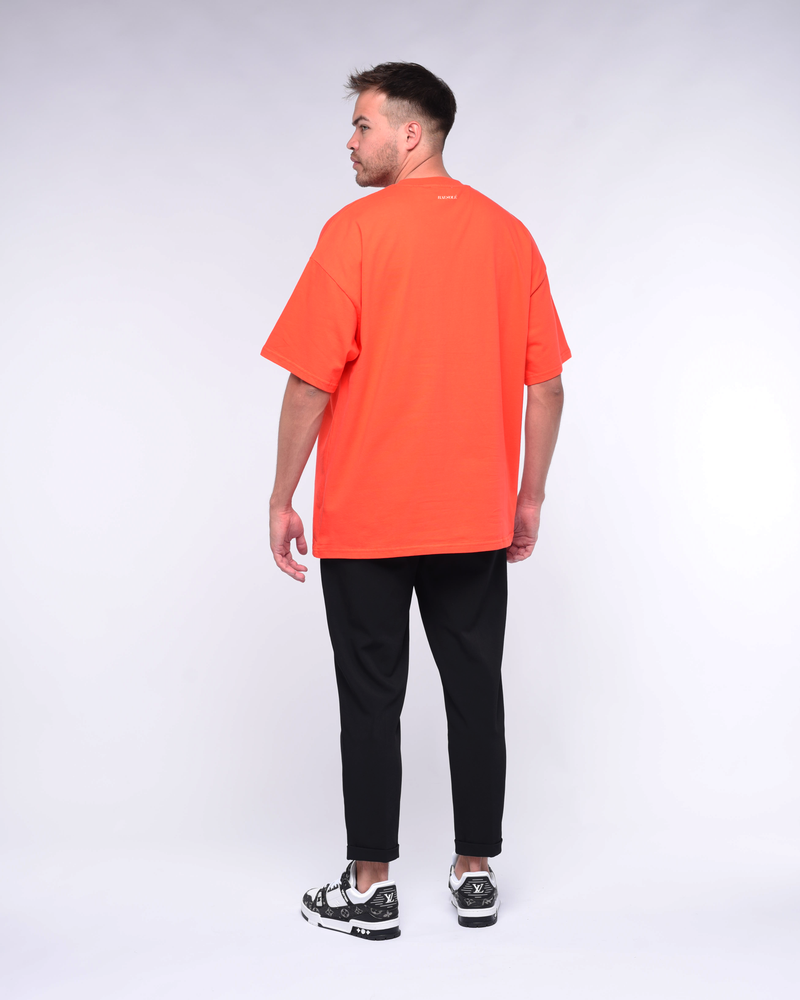 Coral 3D Oversized Tee