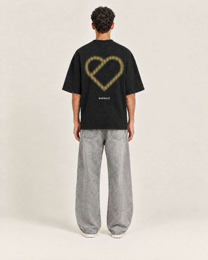 Pulse T-shirt Zwart op model, achterkant
